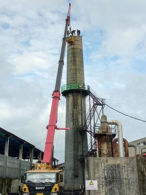 煙囪拆除，水塔拆除